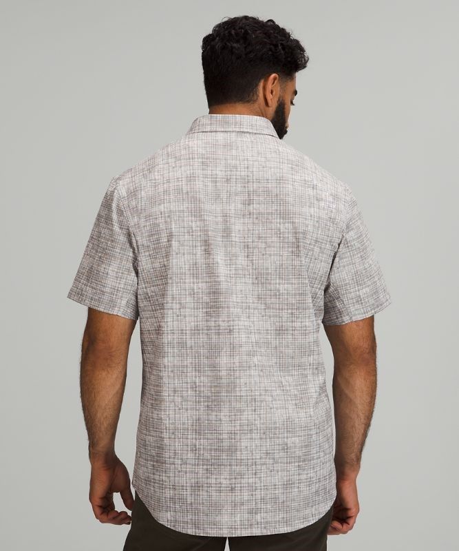 Lululemon Airing Easy Short Sleeve Shirt Blast Herr Beige Olika Färger | INTM-58790