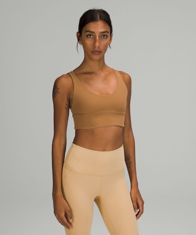Lululemon Align Bra Sport BH Dam Beige Bruna | MAFC-81650