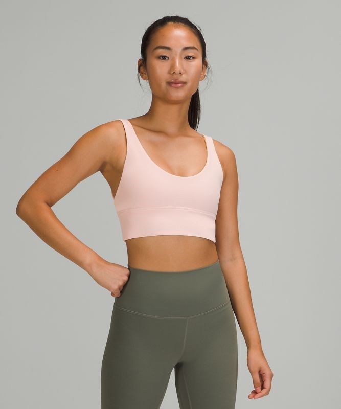 Lululemon Align Bra Sport BH Dam Rosa Vita Bruna | JQRC-43187
