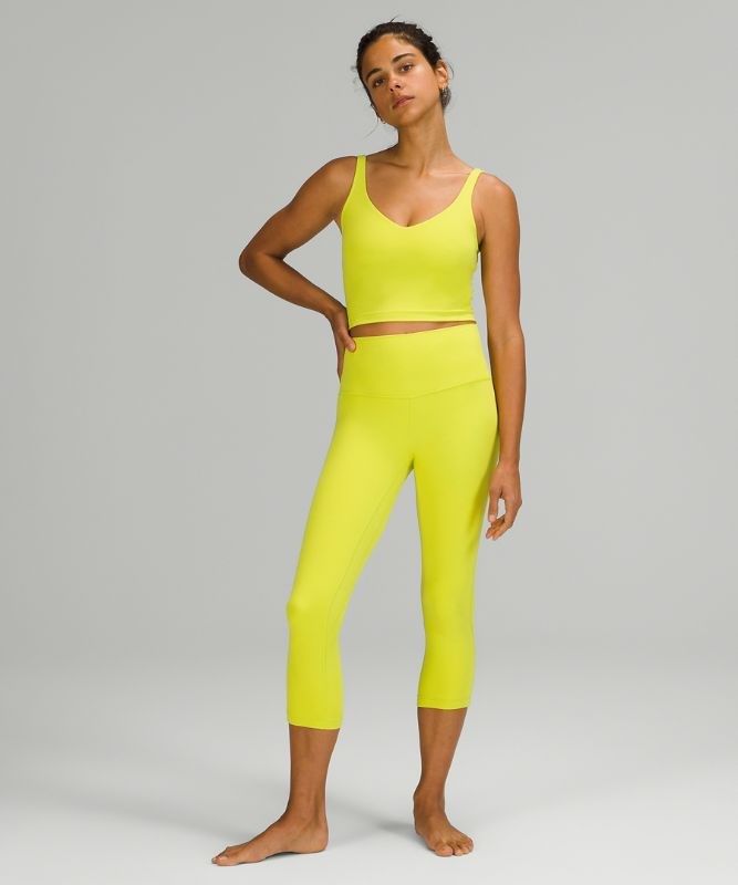Lululemon Align Cropped Tank Top Blast Dam Gula | YUWE-46815