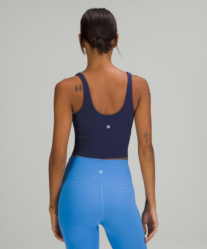 Lululemon Align Cropped Tank Top Blast Dam Night Sea | MKUE-17892