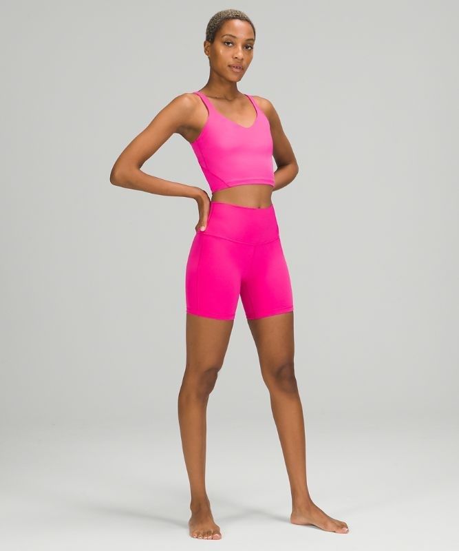 Lululemon Align Cropped Tank Top Blast Dam Rosa | MBPV-07692