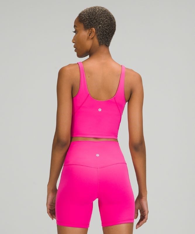 Lululemon Align Cropped Tank Top Blast Dam Rosa | MBPV-07692