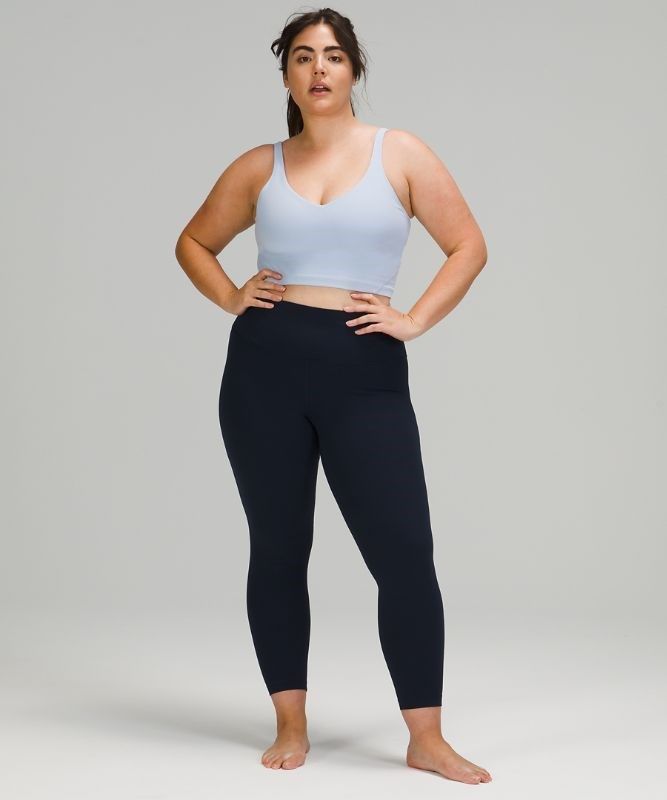 Lululemon Align Cropped Tank Top Blast Dam Blå Beige | LBKJ-79502