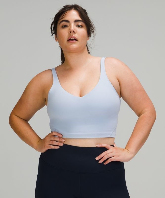 Lululemon Align Cropped Tank Top Blast Dam Blå Beige | LBKJ-79502