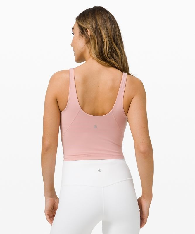 Lululemon Align Cropped Tank Top Blast Dam Rosa | YILR-58693