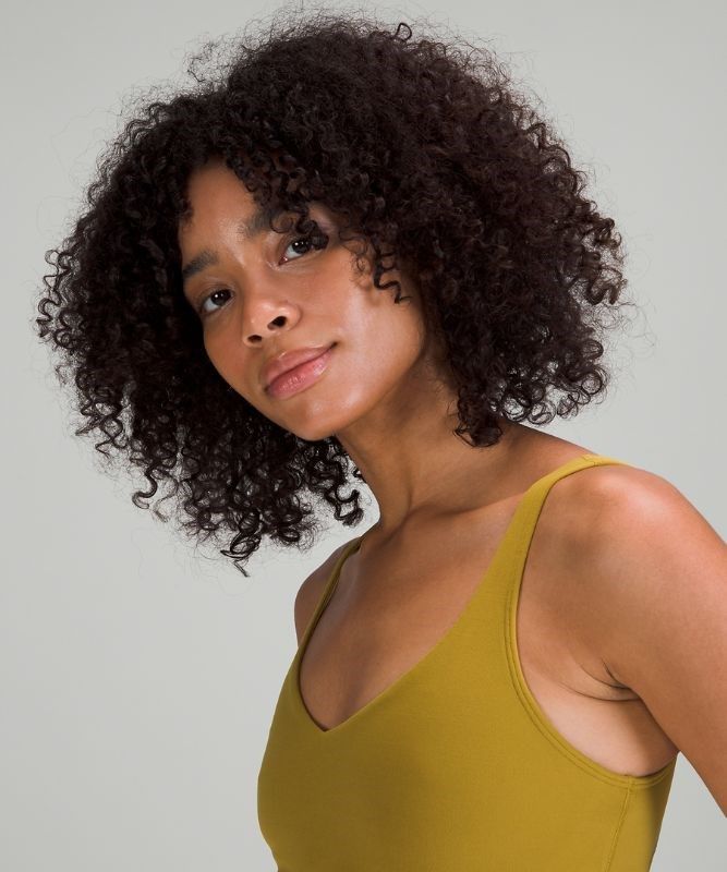 Lululemon Align Cropped Tank Top Blast Dam Guld | VKNF-79453