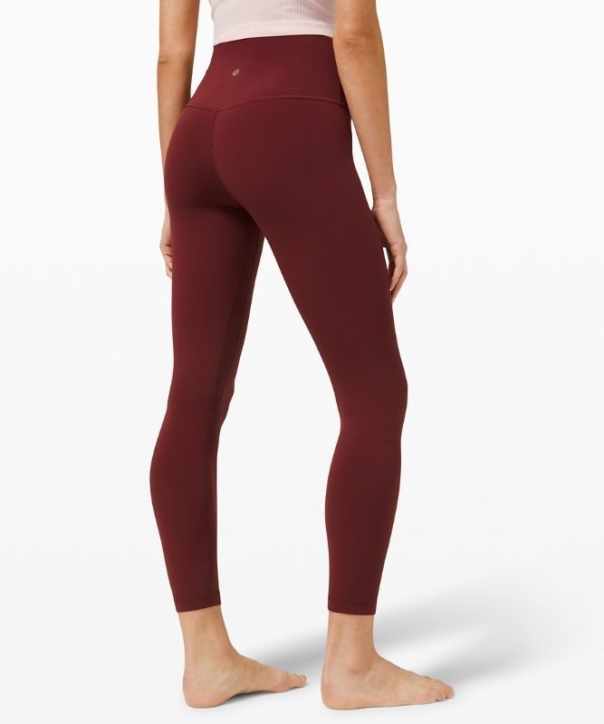 Lululemon Align HR Pant 25 Leggings Dam Röda Vinröda | HLNT-65038