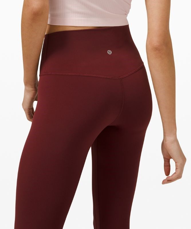 Lululemon Align HR Pant 25 Leggings Dam Röda Vinröda | HLNT-65038