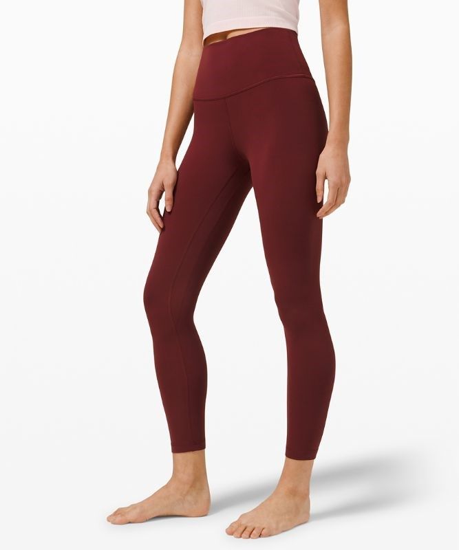 Lululemon Align HR Pant 25 Leggings Dam Röda Vinröda | HLNT-65038