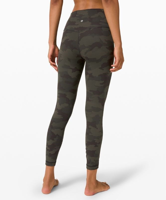 Lululemon Align HR Pant 25 Leggings Dam Camo Mörkolivgröna Olika Färger | EUIQ-50241
