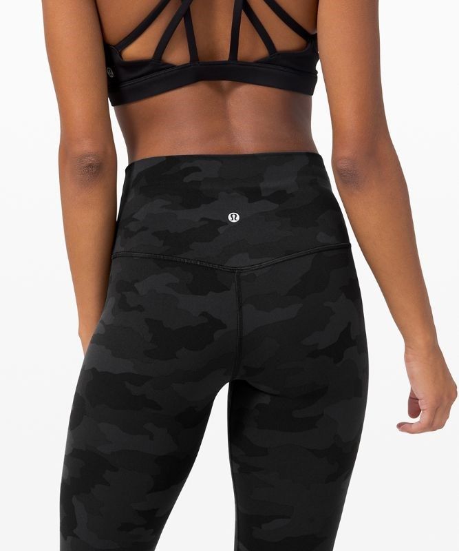 Lululemon Align HR Pant 25 Leggings Dam Camo Svarta Olika Färger | ADHR-08291