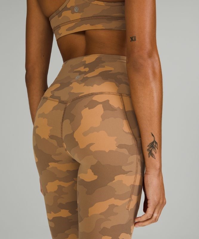 Lululemon Align HR Pant 25 Pockets Leggings Dam Camo Beige Olika Färger | WHRI-80963