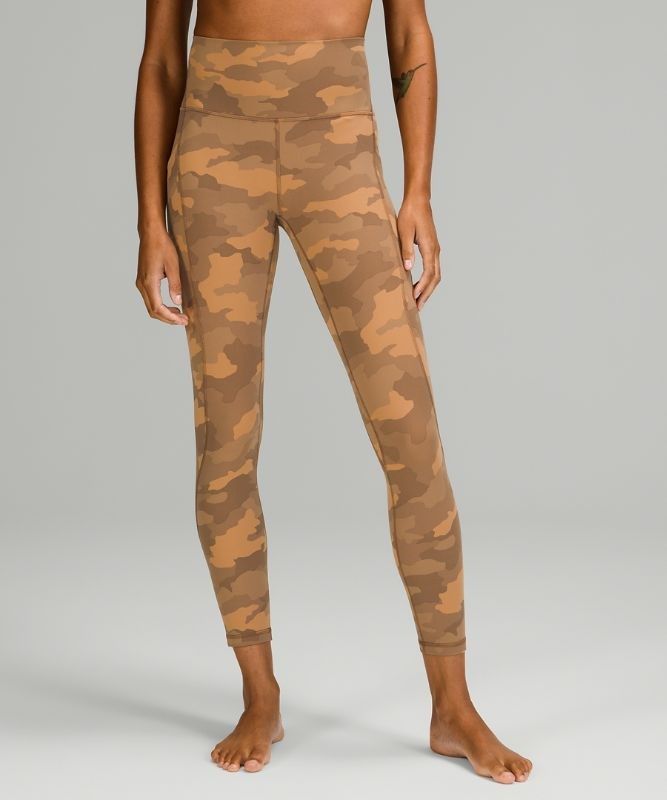 Lululemon Align HR Pant 25 Pockets Leggings Dam Camo Beige Olika Färger | WHRI-80963