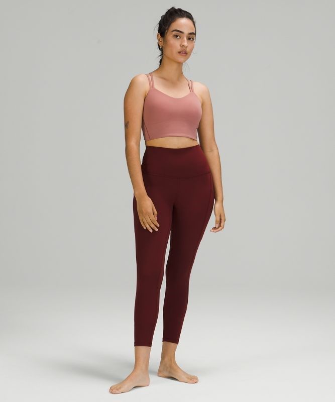 Lululemon Align High-Rise 25 Pockets Leggings Dam Röda Vinröda | RVCJ-93402