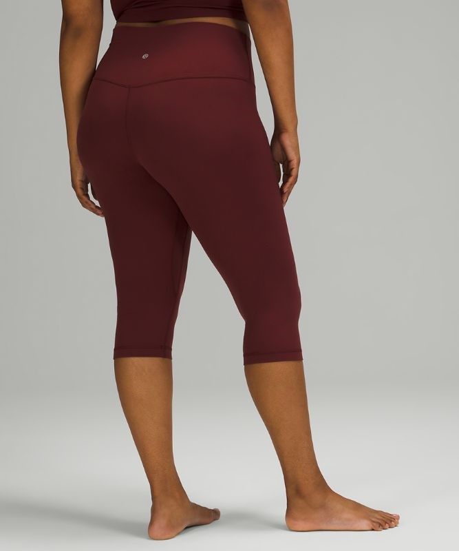 Lululemon Align High-Rise Crop 17 Byxor Dam Röda Vinröda | HKGM-58401