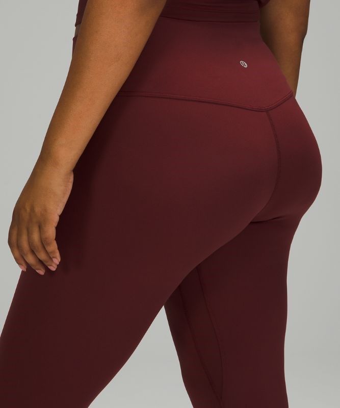 Lululemon Align High-Rise Crop 17 Byxor Dam Röda Vinröda | HKGM-58401
