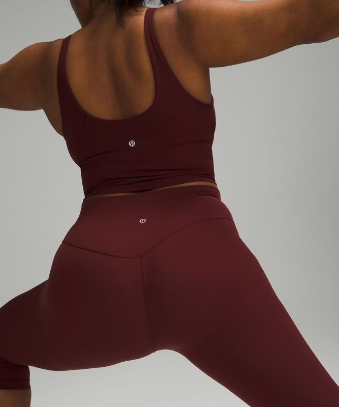 Lululemon Align High-Rise Crop 17 Byxor Dam Röda Vinröda | HKGM-58401