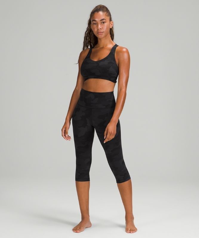 Lululemon Align High-Rise Crop 17 Byxor Dam Camo Svarta Olika Färger | WESK-38694