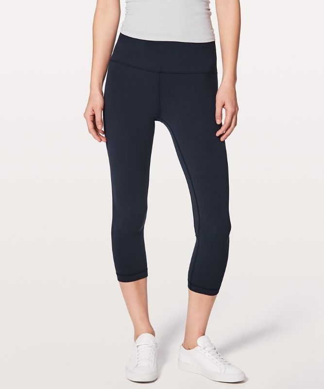 Lululemon Align High-Rise Crop 21 Leggings Dam Marinblå | OHEW-34075