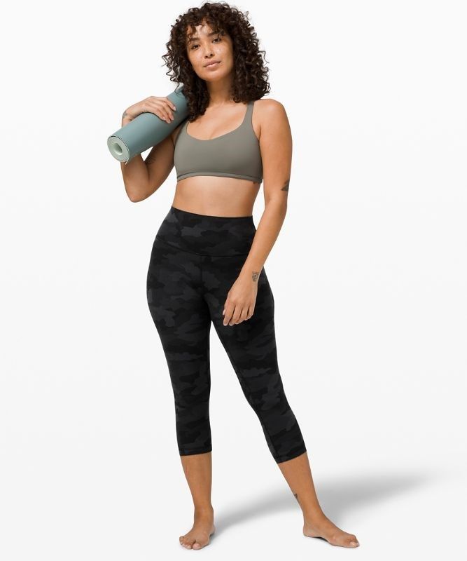 Lululemon Align High-Rise Crop 21 Leggings Dam Camo Svarta Olika Färger | KEDQ-41268