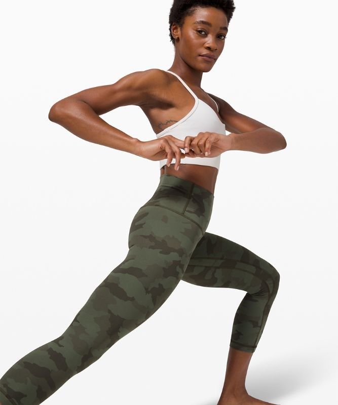Lululemon Align High-Rise Crop 21 Leggings Dam Camo Gröna Olika Färger | VIYK-87209