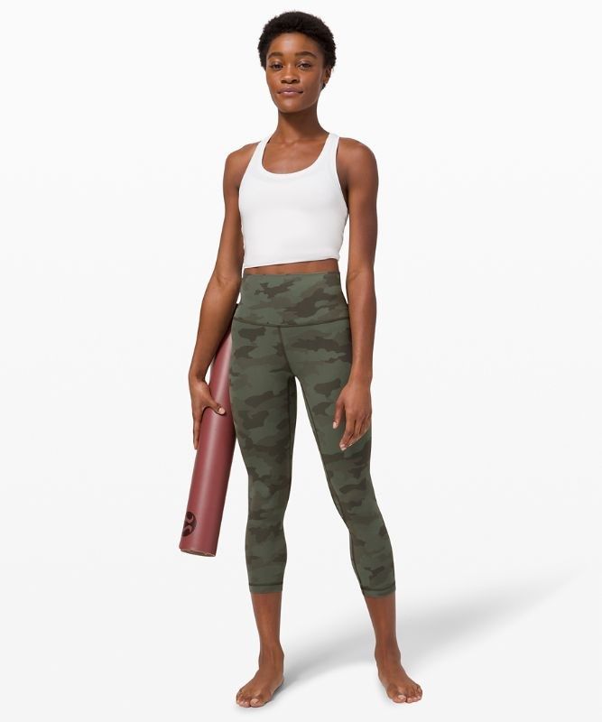 Lululemon Align High-Rise Crop 21 Leggings Dam Camo Gröna Olika Färger | VIYK-87209
