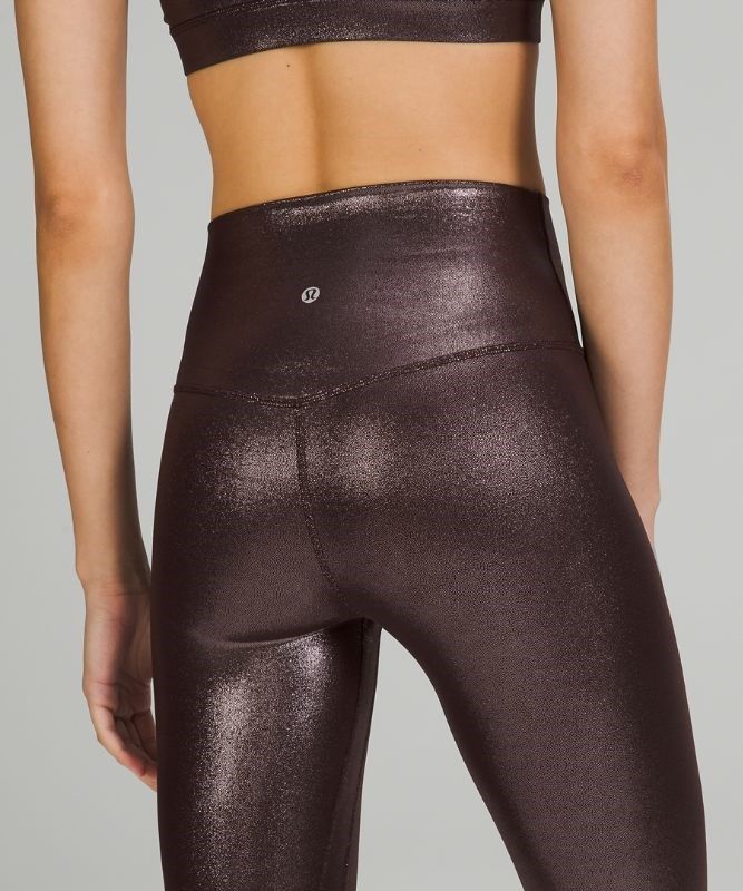 Lululemon Align High-Rise Crop 23 Shine Leggings Dam Olika Färger | WMHV-67394
