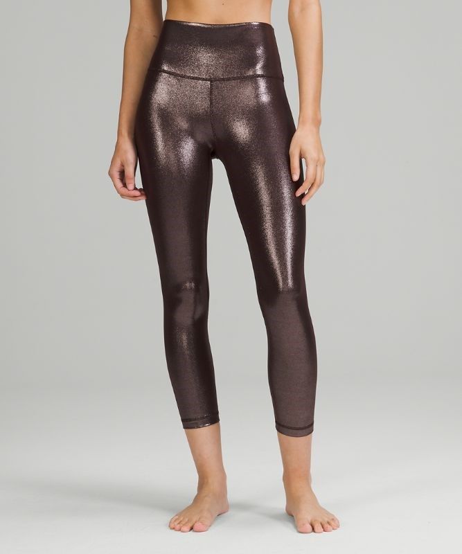 Lululemon Align High-Rise Crop 23 Shine Leggings Dam Olika Färger | WMHV-67394
