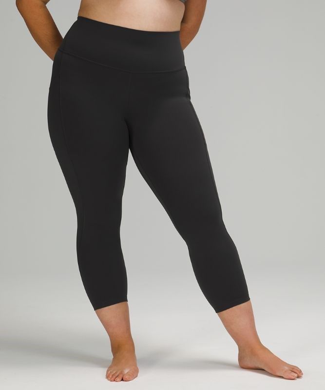 Lululemon Align High-Rise Crop with Pockets 23 Leggings Dam Mörkgrå | DXEA-12435