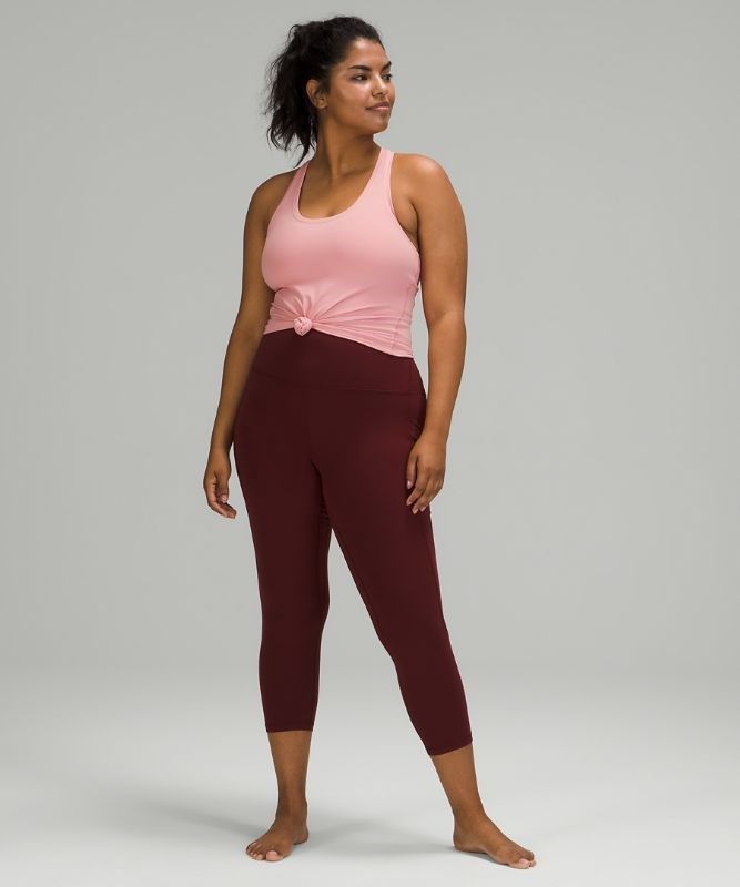 Lululemon Align High-Rise Crop with Pockets 23 Leggings Dam Röda Vinröda | BLZU-95723