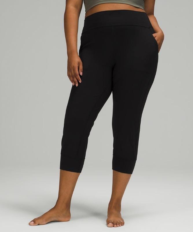 Lululemon Align High-Rise Jogger Crop Byxor Dam Svarta | BVAJ-31549