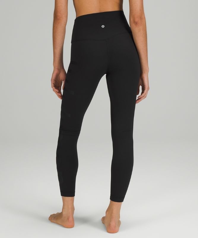 Lululemon Align High-Rise Pant 25 Logo Leggings Dam Svarta | MQTR-17023