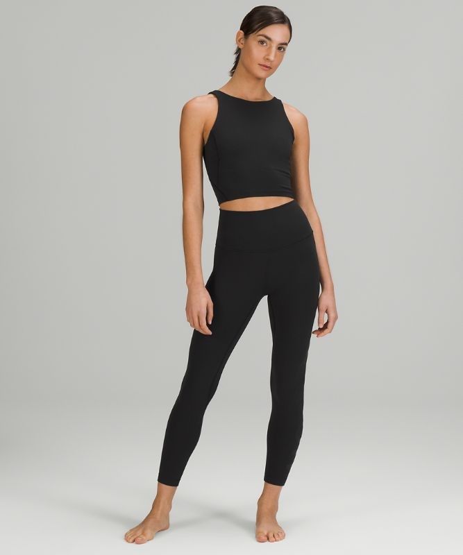 Lululemon Align High-Rise Pant 25 Logo Leggings Dam Svarta | MQTR-17023