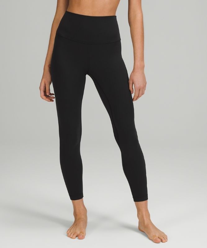 Lululemon Align High-Rise Pant 25 Logo Leggings Dam Svarta | MQTR-17023