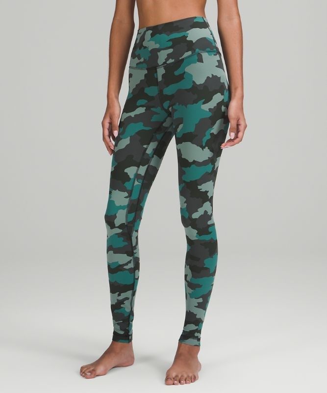 Lululemon Align High-Rise Pant 28 Leggings Dam Camo Turkos Olika Färger | NPDH-32587