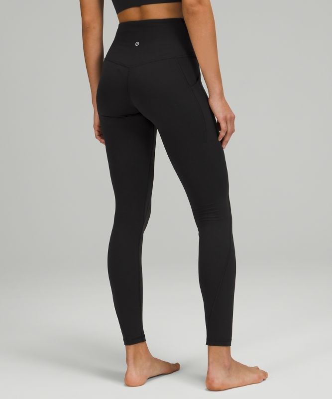 Lululemon Align High-Rise Pant with Pockets 28 Leggings Dam Svarta | DQGU-91027