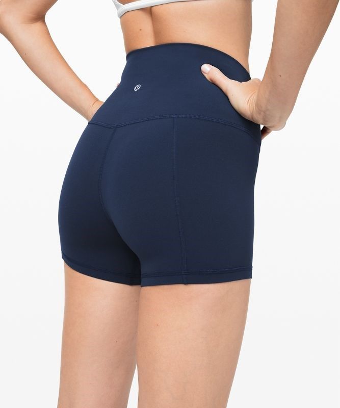 Lululemon Align High-Rise Short 4 Shorts Dam Marinblå | QBZE-47531