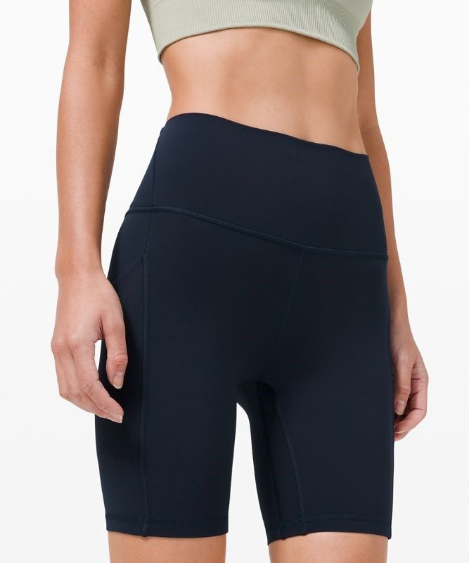 Lululemon Align High-Rise Short 8 Pockets Shorts Dam Marinblå | CNPL-63219