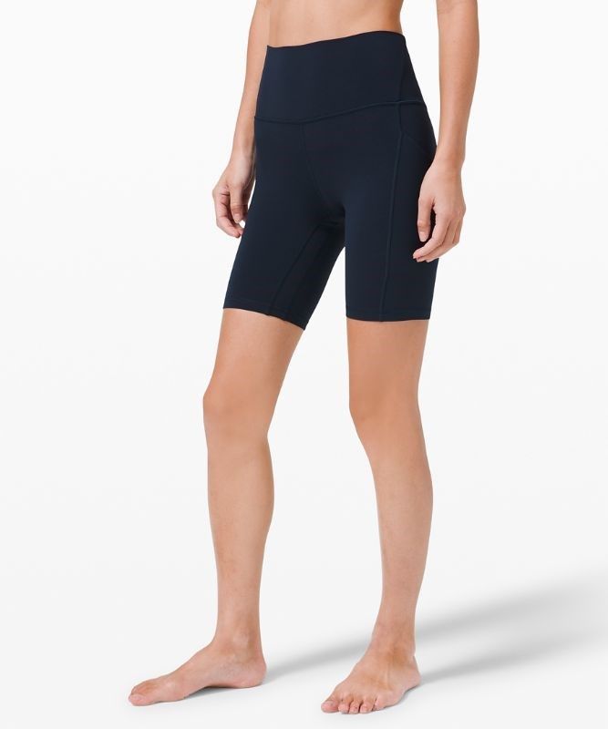 Lululemon Align High-Rise Short 8 Pockets Shorts Dam Marinblå | CNPL-63219