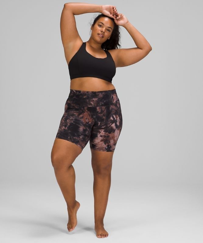 Lululemon Align High-Rise Short 8 Shorts Dam Mörkgrå Rosa | EAVU-07852