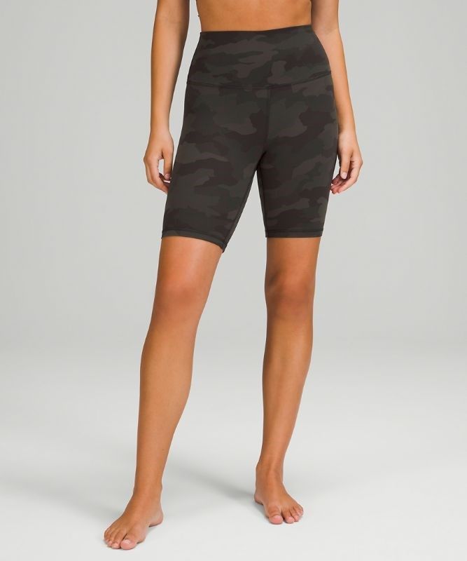 Lululemon Align High-Rise Short 8 Shorts Dam Camo Mörkolivgröna Olika Färger | SVXO-74865