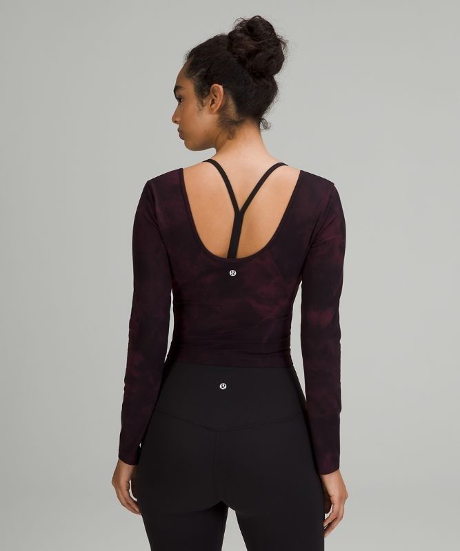 Lululemon Align Long Sleeve Shirt Blast Dam Svarta | JTVU-35176