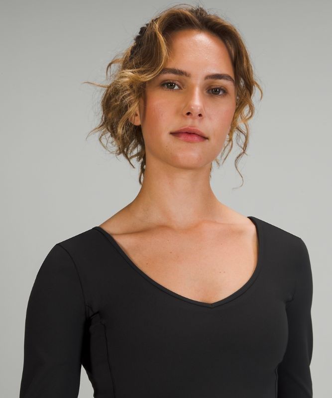 Lululemon Align Long Sleeve Shirt Blast Dam Svarta | EPXH-32084