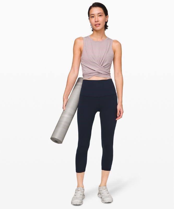 Lululemon Align Super High-Rise Crop 21 Leggings Dam Marinblå | DVJU-83507