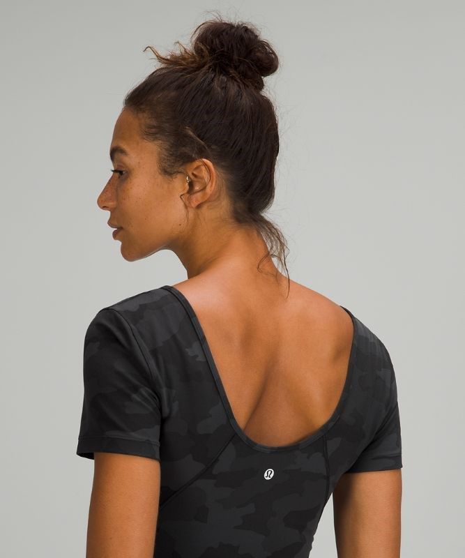 Lululemon Align T-Shirt Blast Dam Camo Svarta Olika Färger | BLPZ-70158
