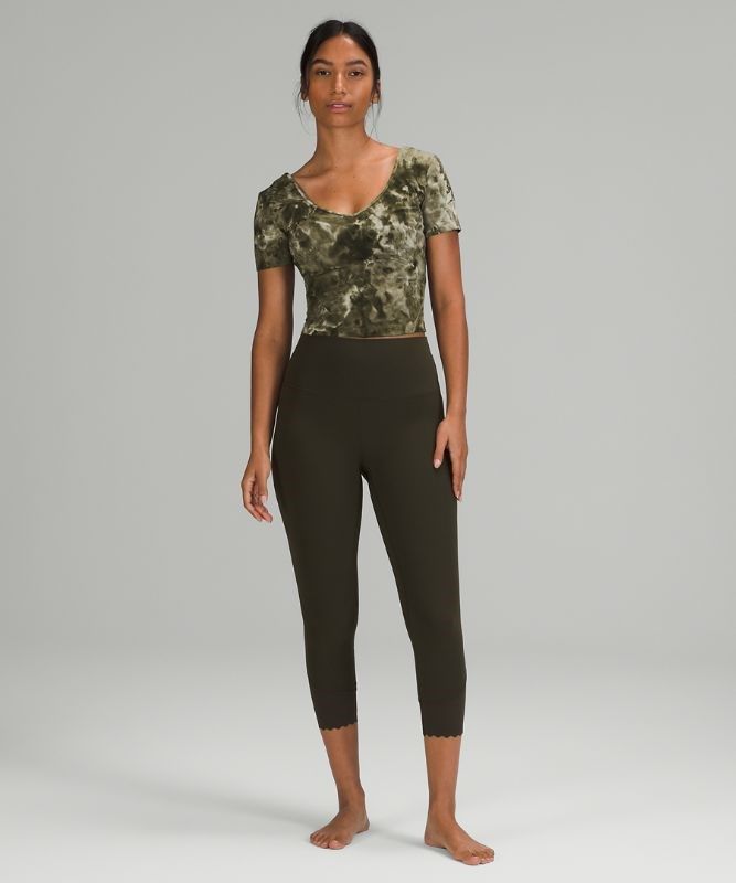 Lululemon Align T-Shirt Blast Dam Ljusolivgröna | AZXO-82064