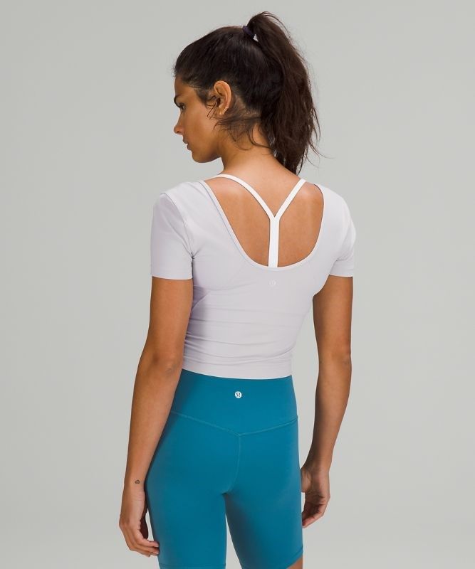 Lululemon Align Tee Blast Dam Chrome | EVWA-68270