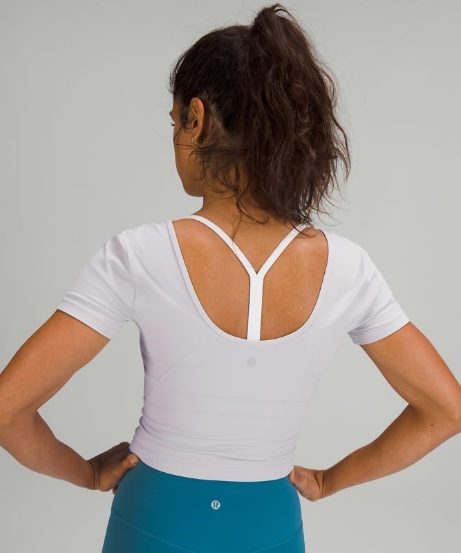 Lululemon Align Tee Blast Dam Chrome | EVWA-68270