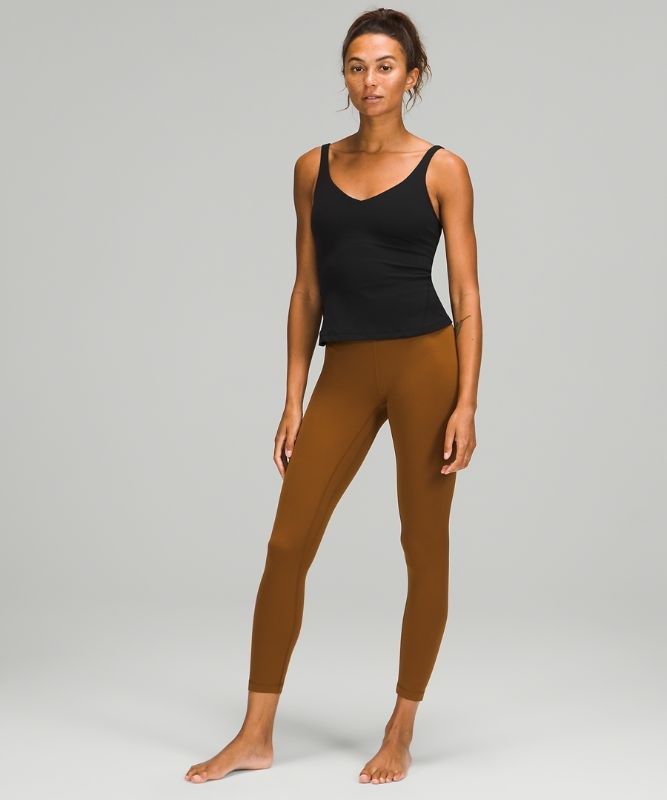 Lululemon Align Waist-Length Tank Top Blast Dam Svarta | LEOD-09162